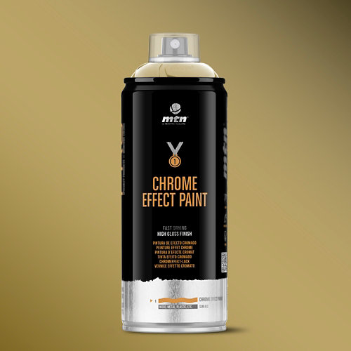 Spray pintura montana pro oro cromado 400ml