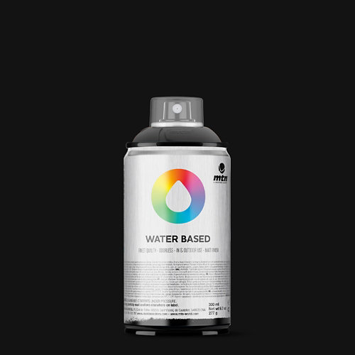 Spray pintura montana wb 300 carbon black 300ml de la marca MONTANA en acabado de color Negro fabricado en Varios, ver descripción