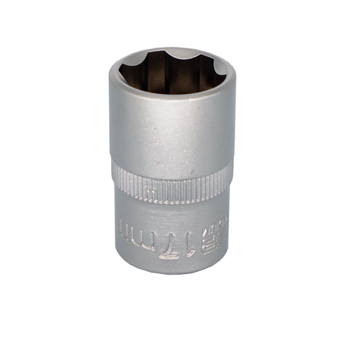Llave de vaso dexter de 6 caras de 17 mm con cuadradillo de 1/2