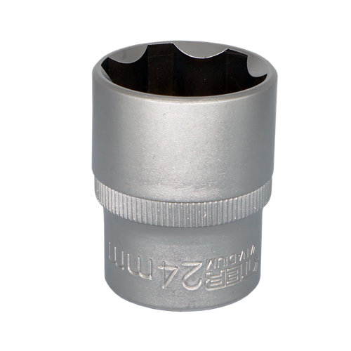 Llave de vaso dexter de 6 caras de 24 mm con cuadradillo de 1/2