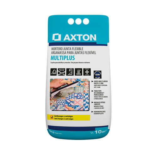 Mortero junta multiplus axton 0-15 hueso 5kg