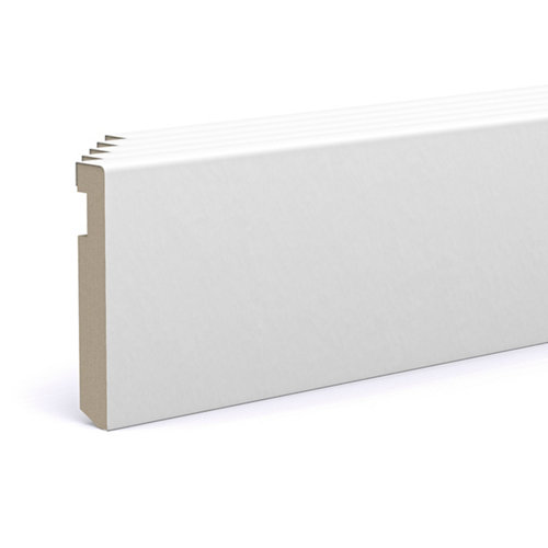 Puerta abatible para armario macao blanco 40x240x1,9 cm 23 Pack 5 rodapié lacada blanco 90x15x2200
