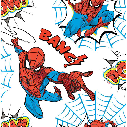 Papel pintado tradicional infantil spiderman