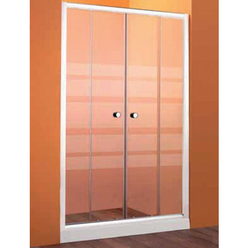 Mampara frontal pokaak 185x120 cm de la marca CODEBA en acabado de color Incoloro / transparente fabricado en Cristal