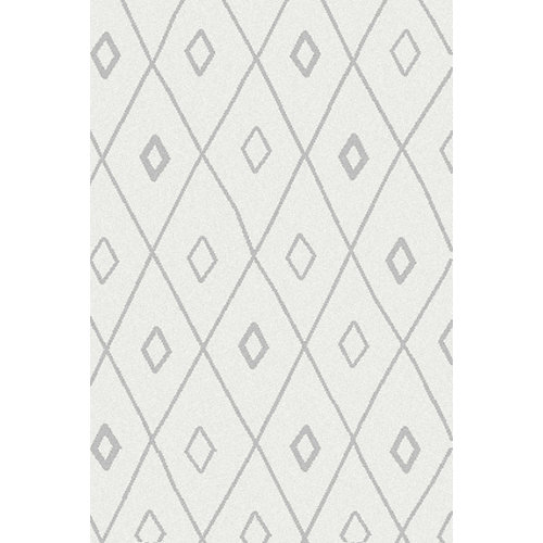 Felpudo multicolor de coco 40 x70 cm 28 Alfombra blizz rhombus blanco 160x230 cm