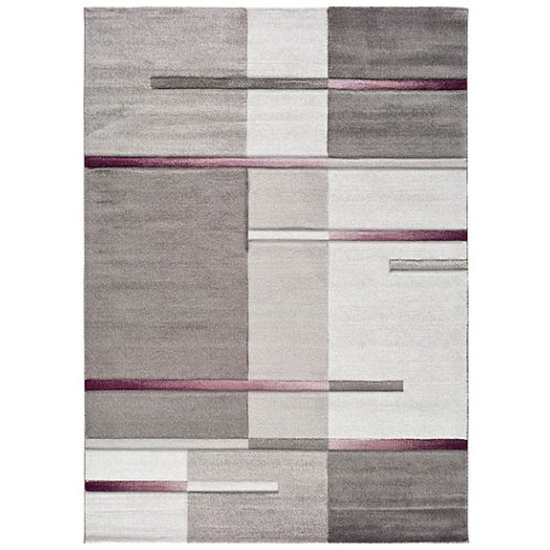 Alfombra lana y viscosa morris strawb-th-in 27708 140x200cm 24 Alfombra de interior violeta polipropileno new detroit 160 x 230cm