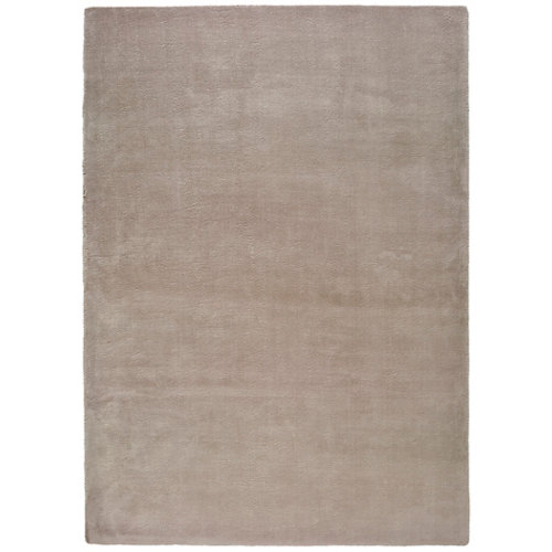 Alfombra de interior beige poliéster berna liso 160 x 230cm