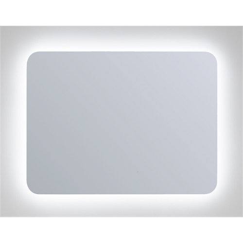 Espejo de baño con luz led elin 70 x 60 cm de la marca COLORBAN en acabado de color Incoloro / transparente fabricado en Vidrio / espejo