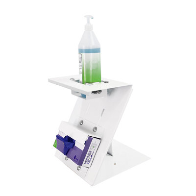 Peana para gel y guantes 30x30x30 blanco