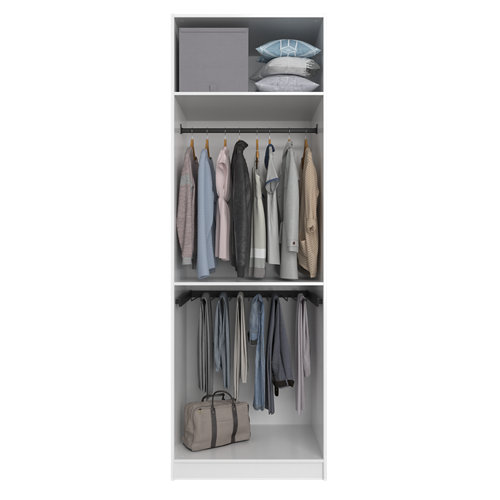 Puerta doble acristalada oslo acacia 110x115 d (72+42) cm 28 Composición nº3 spaceo home armario kit vestidor sin puertas blanco 240x80x60cm