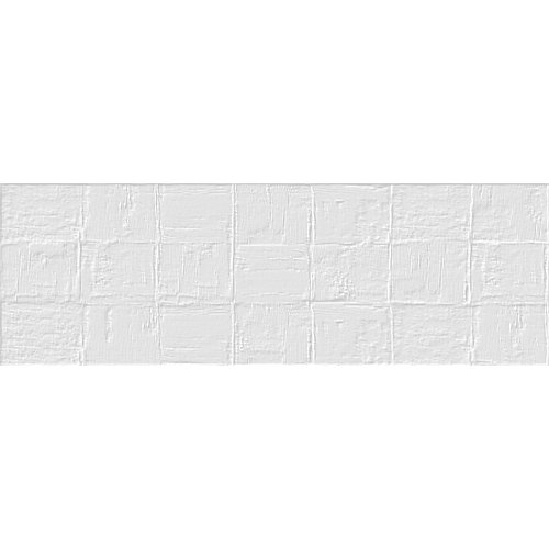 Revestimiento con relieve platz blanco mate 33,3x100 cm