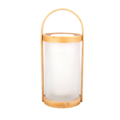 Lámpara de mesa exterior led cardea bamboo 150 lúmen usb inspire