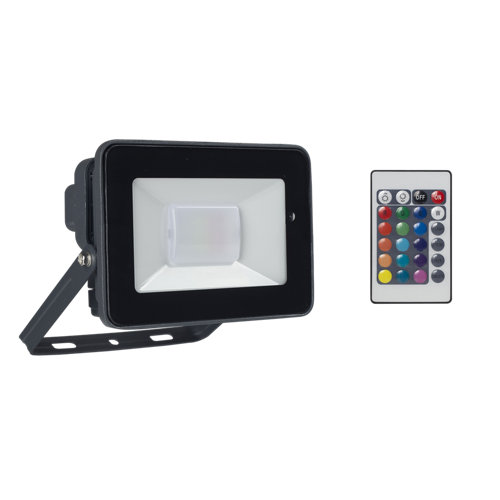 Proyector led yonkers 20w rgb con mando negro inspire