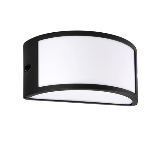 Aplique de exterior silvia negro ip44 inspire