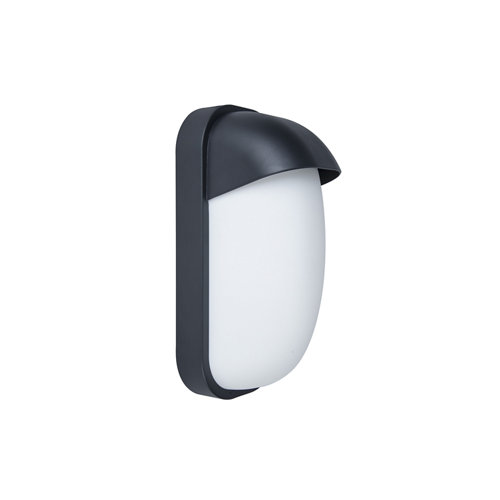 Aplique de exterior inspire pekko negro ip44