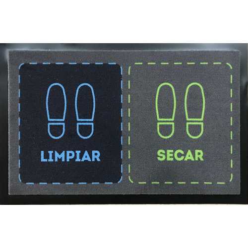Felpudo limpia y seca apto para desinfectantes 45 x 70 cm