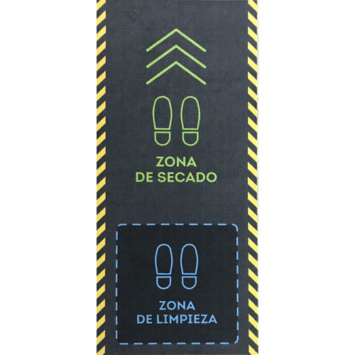 Felpudo limpia y seca apto para desinfectantes 67 x 150 cm