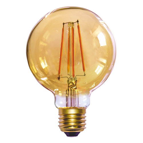 Bombilla led filamento g125 e27 8w 2700k gold