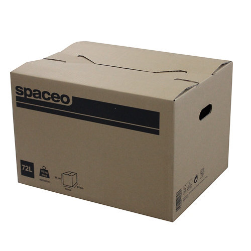 Caja de mudanza de 72 l de 35x52x40 cm y carga máx. 20 kg