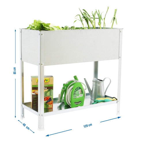 Silla de jardín con cojín de exterior de aluminio portals 2