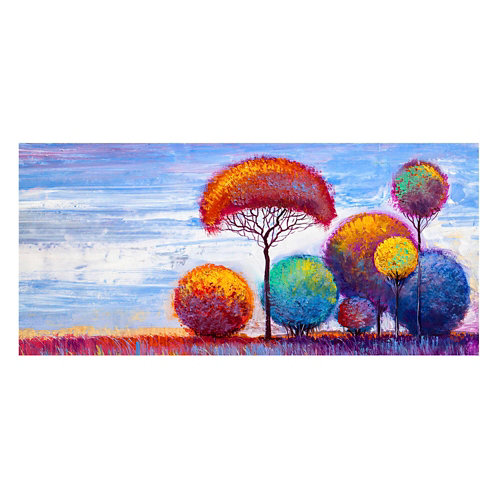 Canva árbol colores 60 x 130 cm