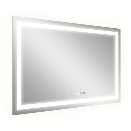 Espejo de baño con luz led all antivaho , bluetooth, , táctil 120x80 cm de la marca MANUFACTURAS PORTACELI en acabado de color Gris / plata fabricado en Vidrio / espejo