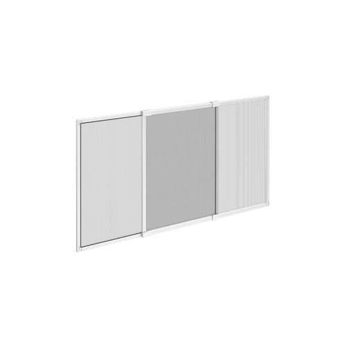 Puerta de interior corredera noruega blanco de 62.5 cm 23 Mosquitera extensible artens color blanco de 70x50 cm