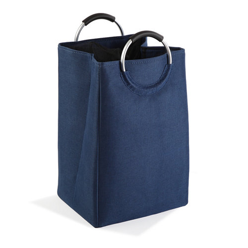 Cesto de ropa sole azul de la marca VERSA en acabado de color Azul fabricado en Poliéster