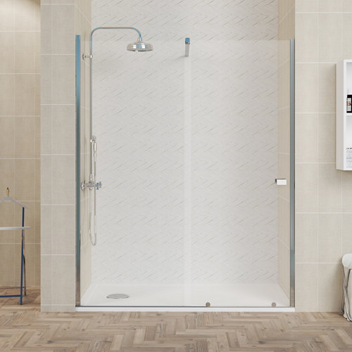 Mampara rectangular corredera tekno 140x200 cm de la marca Blanca / Sin definir en acabado de color Incoloro / transparente fabricado en Cristal