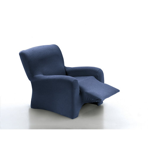 Funda elástica sillón relax enzo azul 1 plaza patron