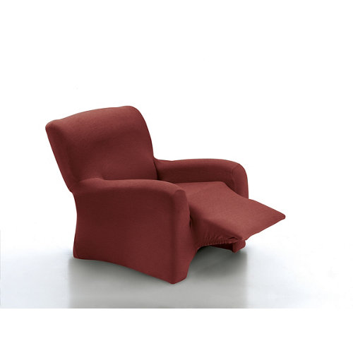 Funda elástica sillón relax enzo rojo 1 plaza patron