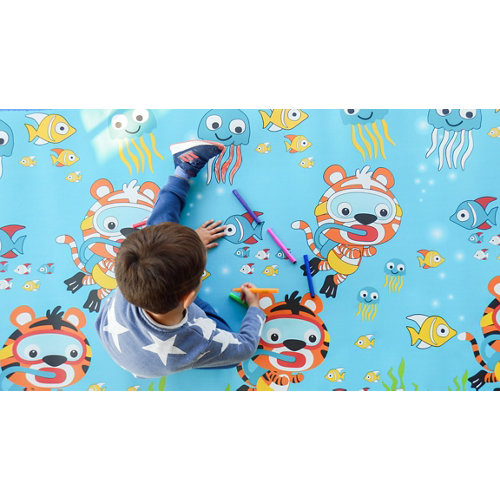 Alfombra pintable markids bajo el mar 120 x 200cm