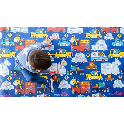 Alfombra pintable markids cochecitos120 x 200cm