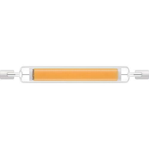 Bombilla led r7s, 118 mm tubo 900 lúmenes 8w de 3000k philips