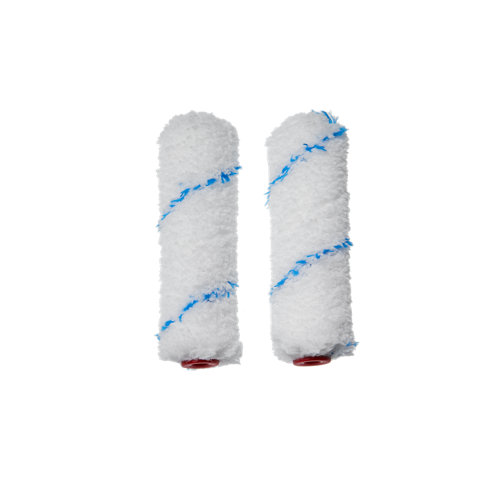 2 recambios de rodillo paredes y techos lisos dexter 11cm