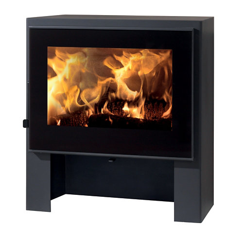 Estufa de leña eco naxos 6,7 kw + kit de accesorios tg