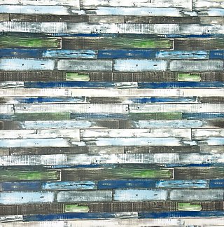 Revestimiento adhesivo mural madera azul Aqua de0.9 x 2m · LEROY MERLIN