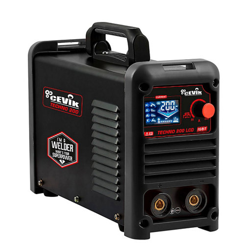 Soldador inverter 200a lcd de la marca CEVIK PRO en acabado de color No definido fabricado en Metal