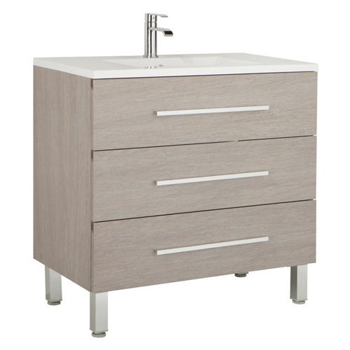 Mueble de baño con lavabo madrid maple 100x45 cm