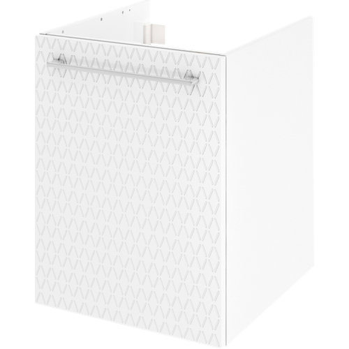 Mueble de baño con lavabo remix serigrafiado con 1 puerta blanco 45x48 cm