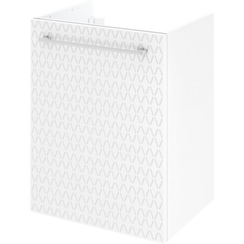 Mueble de baño con lavabo remix serigrafiado con 1 puerta blanco 45x35 cm