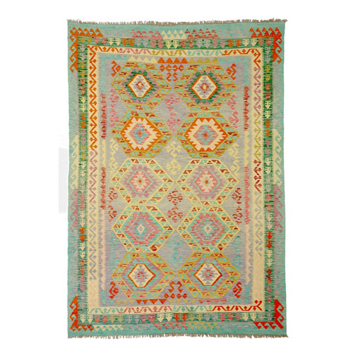 Alfombra multicolor lana kilim herat 2 200 x 300cm