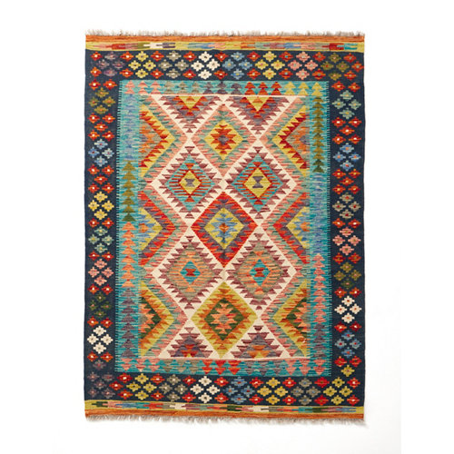 Alfombra multicolor lana kilim herat 2 120 x 180cm