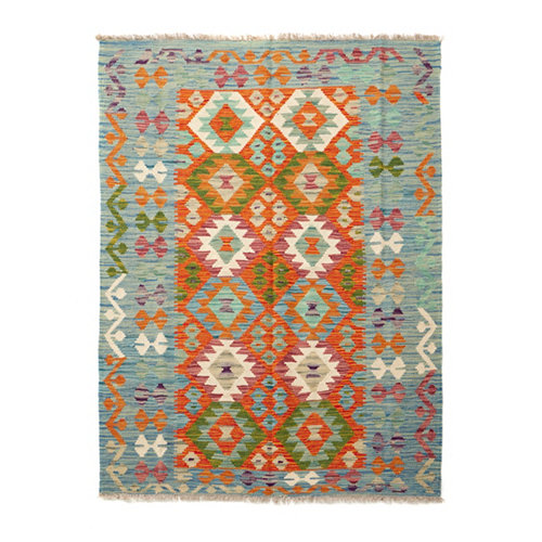 Alfombra multicolor lana kilim herat 5 120 x 180cm