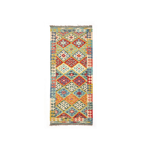 Alfombra multicolor lana kilim herat 2 70 x 200cm