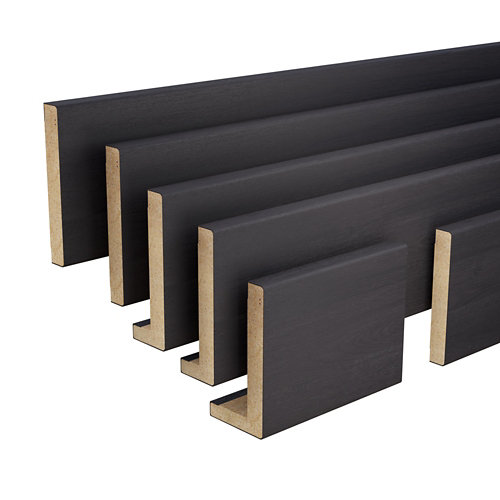 Kit de 5 tapetas para puertas azabache 90x10 cm 2,20ext