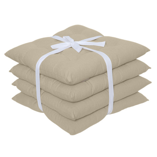 Set 4 cojines para silla popy trench beige 38 x38 cm