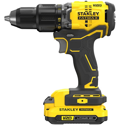 Taladro percutor a batería stanley fatmax sfmcd715c2k 18v con 2 batería de 1.5ah de la marca STANLEY FATMAX en acabado de color No definido fabricado en Varios, ver descripción