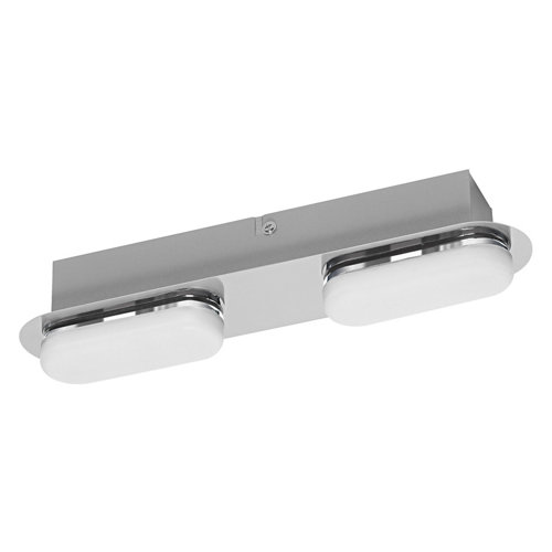 Aplique led orbis duplo 2 luces 15w wifi ip44 cromado
