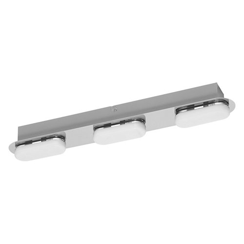 Aplique led orbis duplo 3 luces 20w wifi ip44 cromado